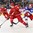 BUFFALO, NEW YORK - DECEMBER 29: Belarus' Vladislav Yeryomenko #8 maintains control of the puck against Russia's Vitali Abramov #11 during the preliminary round of the 2018 IIHF World Junior Championship. (Photo by Andrea Cardin/HHOF-IIHF Images)

